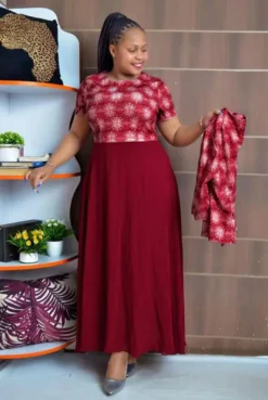 Africa Plus Size Women Top Dress Two-piece Set -Plus Size Dresses Shop 46282f3557e6bb98