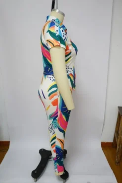 Plus Size Women's Printed Summer Short Sleeve Shirt Trousers Fashion Casual Two Piece Set 24 Plus Size Women's Printed Summer Short Sleeve Shirt Trousers Fashion Casual Two Piece Set -Plus Size Dresses Shop 47252761740d7352