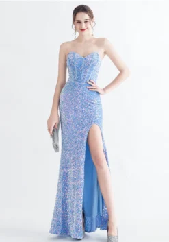 Long Sequins Plus Size Fat Beauty Formal Party Evening Dress -Plus Size Dresses Shop 4b6e33561cd90394