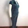 Fall Plus Size Front Zipped Denim Bodycon Jumpsuit -Plus Size Dresses Shop 4c408ac7c82ea714