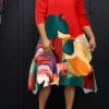 Plus Size Women Irregular Print Casual Dress 1 Plus Size Women Irregular Print Casual Dress -Plus Size Dresses Shop 4d760ca977ce5cb2