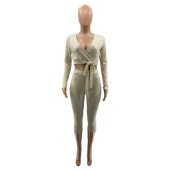 Autumn And Winter Plus Size Women's Solid Color Long Sleeve 7-Point Pants Sexy Casual Two Piece Set 22 Autumn And Winter Plus Size Women's Solid Color Long Sleeve 7-Point Pants Sexy Casual Two Piece Set -Plus Size Dresses Shop 4e39e7b0cb871ffb