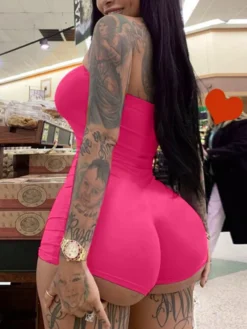 Tight Fitting Sexy Strapless Bodysuit