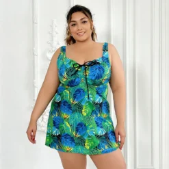 Plus Size Women's Printed Dress Style Plus Size Swimsuit -Plus Size Dresses Shop 540022bc98e3e6eb