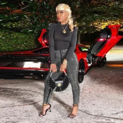 Women's Beaded Pants Clubwear -Plus Size Dresses Shop 54437264cefba8f7