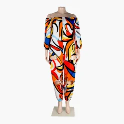 Sexy Slim Low Back Crochet Print Plus Size Jumpsuit -Plus Size Dresses Shop 559c33d65566788d