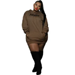Plus Size Women Fleece Printed Hoodies -Plus Size Dresses Shop 55b9d6eb03c4796f