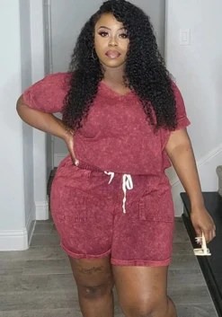 Plus Size Women Print Stretch Short Sleeve Top And Shorts Casual Two Piece Set 21 Plus Size Women Print Stretch Short Sleeve Top And Shorts Casual Two Piece Set -Plus Size Dresses Shop 569c27c5749eeea6