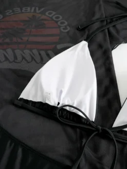 Plus Size Women Mesh Cover-up See-Through Sexy Bikini SwimwearThree-Piece -Plus Size Dresses Shop 569c86bfe69ecf9e