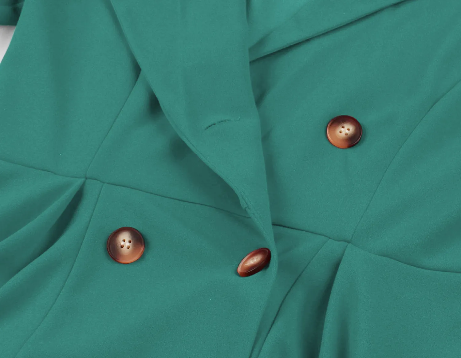 Plus Size Women Loose Turndown Collar Short Sleeve Button Dress 10 Plus Size Women Loose Turndown Collar Short Sleeve Button Dress - Image 8