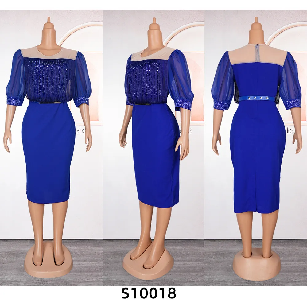 Women's Fashion Career Chic African Plus Size Dress 9 Women's Fashion Career Chic African Plus Size Dress - Image 7