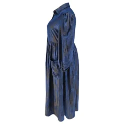 Plus Size Women Button Turndown Collar Long Sleeve Maxi Dress -Plus Size Dresses Shop 58e5f23af52db72c