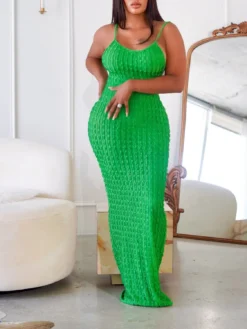 Plus Size Women Summer Sexy Slip Dress