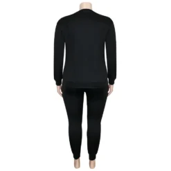 Women's Casual Sports Letter Print Long Sleeve Sweater Pants Set -Plus Size Dresses Shop 5b709406a6b6c33f