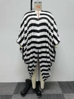 Plus Size Loose Two Piece Striped Printed Shorts Set -Plus Size Dresses Shop 5ca544d332082503