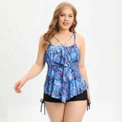 Plus Size Swimsuit Women'S Ruffle Two Pieces Swimming Top And Shorts Two Piece Set 29 Plus Size Swimsuit Women'S Ruffle Two Pieces Swimming Top And Shorts Two Piece Set -Plus Size Dresses Shop 5d30d107464a9e27