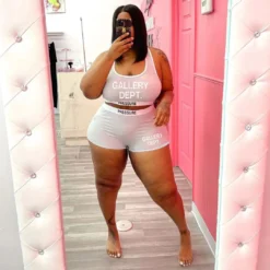 Women's Fashion Casual Sexy Letter Print Two-Piece Set 25 Women's Fashion Casual Sexy Letter Print Two-Piece Set -Plus Size Dresses Shop 5fb2753509c0b213