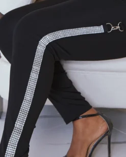 Plus Size Women Diamond Tape Slim Pants 15 Plus Size Women Diamond Tape Slim Pants -Plus Size Dresses Shop 61e9a932ac121b95