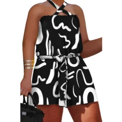 Fashion Digital Printing Sexy Lace-Up Cargo Shorts -Plus Size Dresses Shop 63aa3b160d76493b