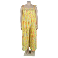 Sexy Printed Suspenders Pleated Wide-leg Suspenders Jumpsuit -Plus Size Dresses Shop 660cd2bd8b9abbb9
