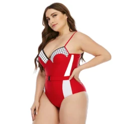Plus Size Underwire One Piece Swimsuit -Plus Size Dresses Shop 6943579b17c45e88