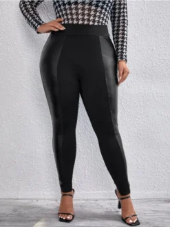 Plus Size Women's High Waist Tight Fitting Slim Fit Pants -Plus Size Dresses Shop 6a9386d5b05ee0f2