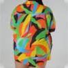Spring Print Turndown Collar Plus Size Shirt Shorts Casual Ladies Two Piece Set 2 Spring Print Turndown Collar Plus Size Shirt Shorts Casual Ladies Two Piece Set -Plus Size Dresses Shop 6aa0e83a9dd07513