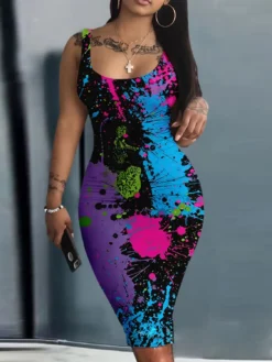 Sling Printed Fashion Plus Size Bodycon Dress 29 Sling Printed Fashion Plus Size Bodycon Dress -Plus Size Dresses Shop 6b2fb9e9ad9fcdd8