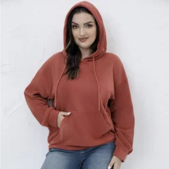 Plus Size Autumn And Winter Long Sleeve Solid Loose Fleece Hoodies -Plus Size Dresses Shop 6b5cb2d660f78ba1