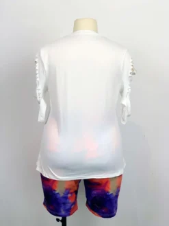 Plus Size Women Letter Print Short Sleeve Cutout Top And Short Two-Piece Set 19 Plus Size Women Letter Print Short Sleeve Cutout Top And Short Two-Piece Set -Plus Size Dresses Shop 6b7df59b3efd21cc