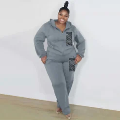 Plus Size Women Casual Solid Hoodies And Pant Two-piece Set 29 Plus Size Women Casual Solid Hoodies And Pant Two-piece Set -Plus Size Dresses Shop 6eadc1bf62ae9250