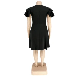 Plus Size Women Ruffles Short Sleeve Dress -Plus Size Dresses Shop 6eb9bc2df7f51eb2
