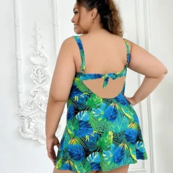Plus Size Women's Printed Dress Style Plus Size Swimsuit -Plus Size Dresses Shop 6f56ce3a024261f3
