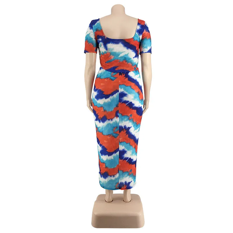 Plus Size Women's Autumn Polyester+Spandex Digital Printing Two-piece Set 12 Plus Size Women's Autumn Polyester+Spandex Digital Printing Two-piece Set - Image 10