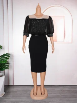 Women's Fashion Career Chic African Plus Size Dress 24 Women's Fashion Career Chic African Plus Size Dress -Plus Size Dresses Shop 70470856b17289c1