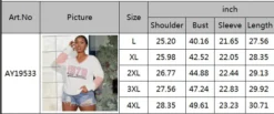 Plus Size Women'S Spring Fall V-Neck Fashion T-Shirt Letter Print Slim Fit Top -Plus Size Dresses Shop 70651cdcb946afd7