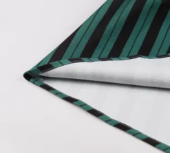 Women Striped Peter Pan Collar Lace-Up Puff Short Sleeve Vintage Dress -Plus Size Dresses Shop 73648fb6e4b164ae