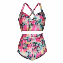 Sexy High Waist Plus Size Two Piece Bikini Swimsuit -Plus Size Dresses Shop 74edc8a99f693d00