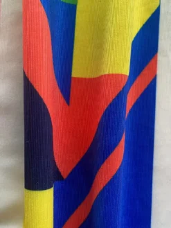 Plus Size Women Square Print Wide Leg Pants