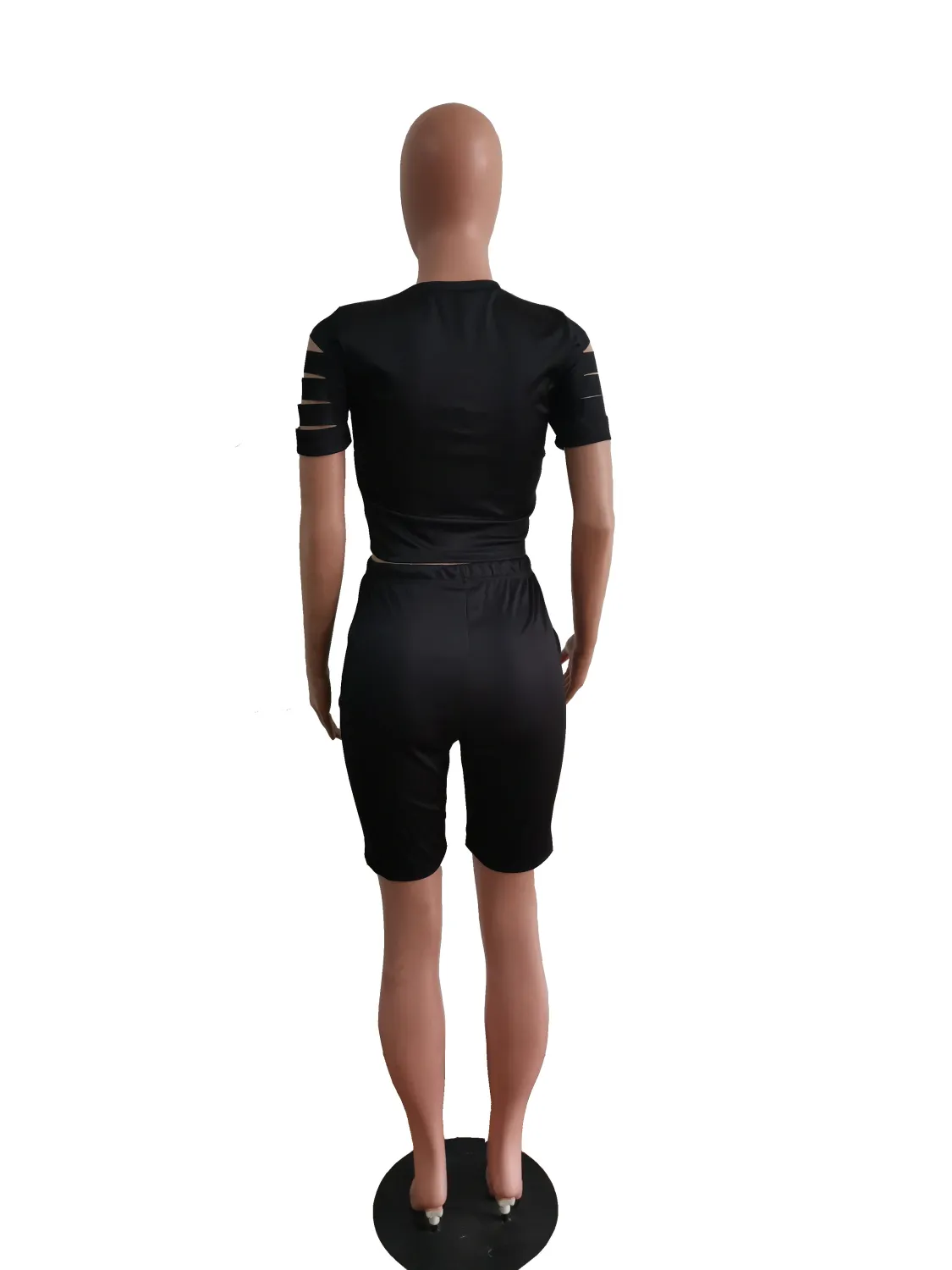 Plus Size Women Summer Print Short Sleeve Top And Short Two-Piece Set 8 Plus Size Women Summer Print Short Sleeve Top And Short Two-Piece Set - Image 6