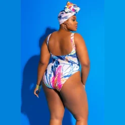 Women Bikini Printed Backless One Piece Swimsuit -Plus Size Dresses Shop 7a0fc6b290ee131b