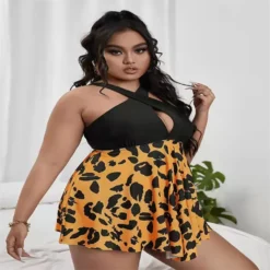 Plus Size Bikini Two Pieces Swimsuit Skirt Swimsuit -Plus Size Dresses Shop 7a9777099cc62891