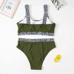 Plus Size Leopard Patchwork Bikini Two-Piece Set -Plus Size Dresses Shop 7aa758a42562edb8