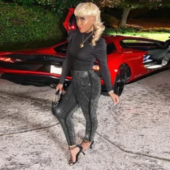 Women's Beaded Pants Clubwear -Plus Size Dresses Shop 7bdb450500bfa759