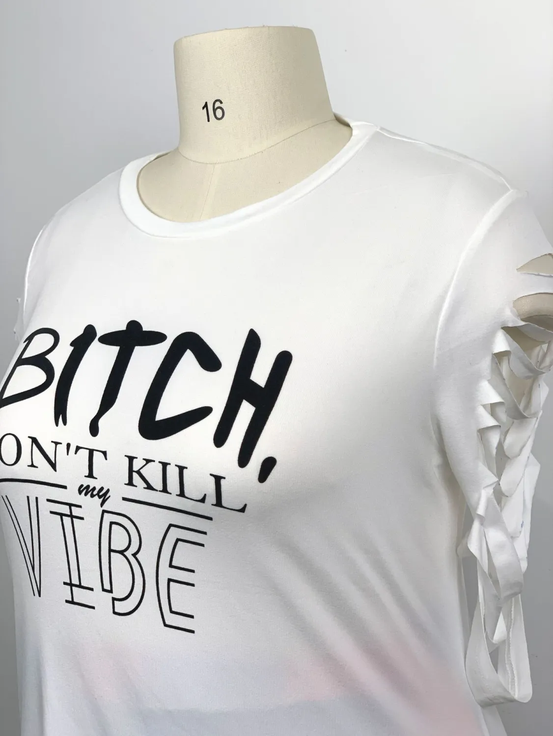 Plus Size Women Letter Print Short Sleeve Cutout Top And Short Two-Piece Set 13 Plus Size Women Letter Print Short Sleeve Cutout Top And Short Two-Piece Set - Image 11