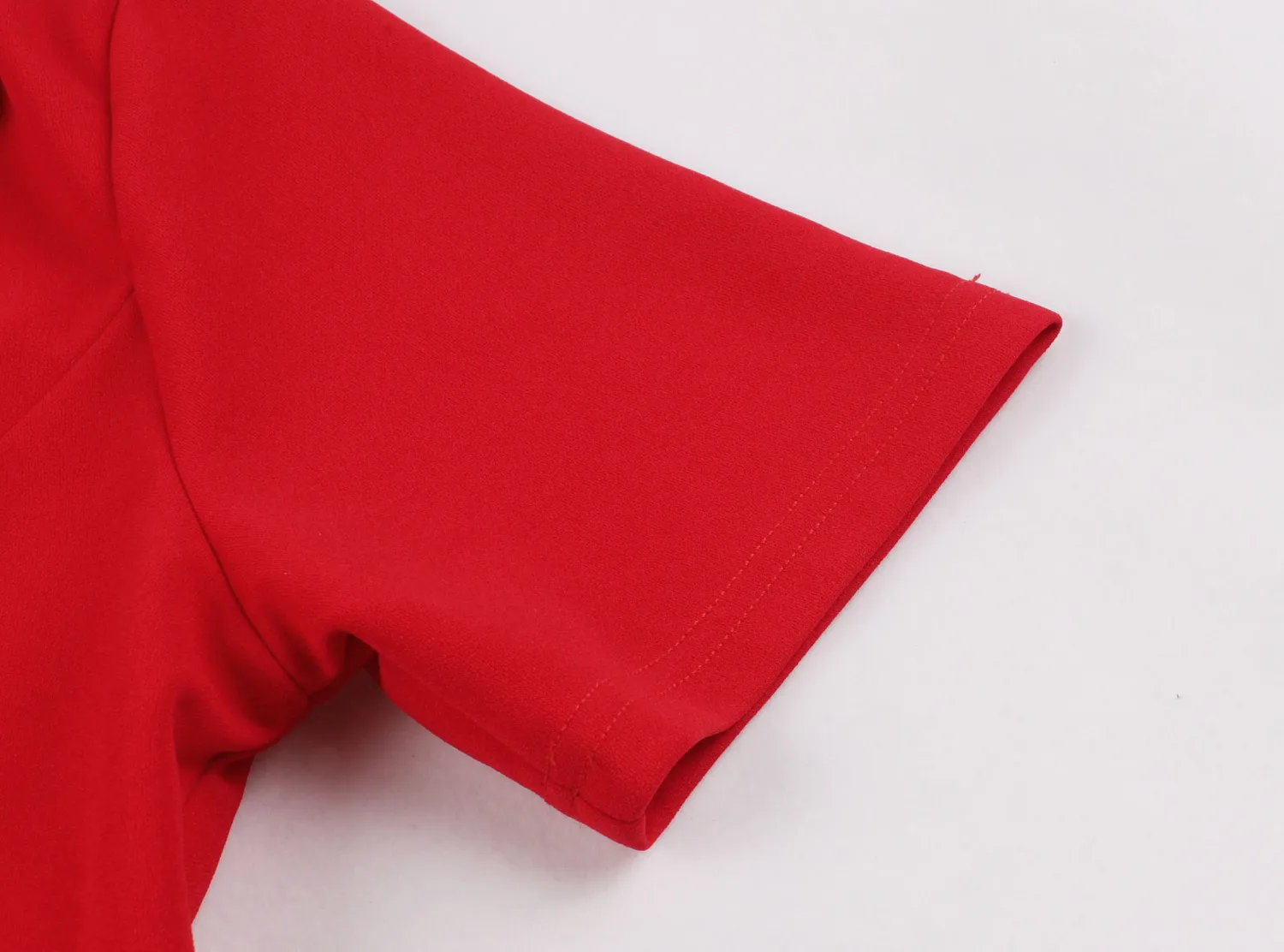 Plus Size Women Loose Turndown Collar Short Sleeve Button Dress 17 Plus Size Women Loose Turndown Collar Short Sleeve Button Dress - Image 15