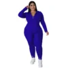 Plus Size Women's Solid Fall Hood Long Sleeve Pants Fashion Casual Set