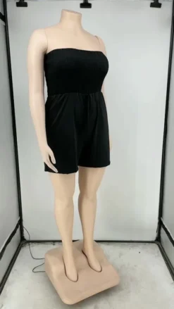 Women's Solid Strapless Plus Size Casual Jumpsuit -Plus Size Dresses Shop 848280879980353a