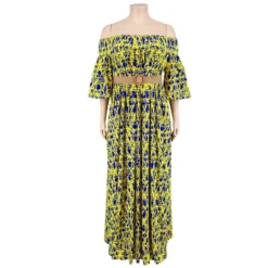 Plus Size Women Fall Off Shoulder Long Sleeve Dress With Belt 35 Plus Size Women Fall Off Shoulder Long Sleeve Dress With Belt -Plus Size Dresses Shop 848e3c8b1874d548