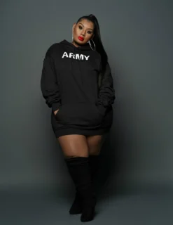 Plus Size Women Fleece Printed Hoodies -Plus Size Dresses Shop 85143fbd79274bf0